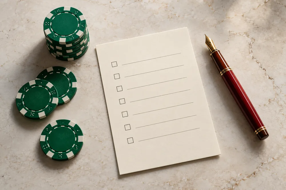 Composizione originale per Checklist Casino